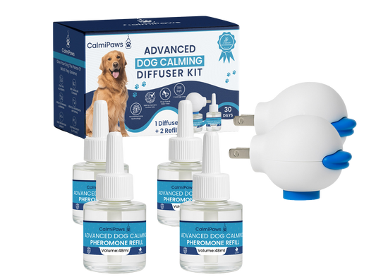CalmiPaws® Calming Diffuser for Dogs — 2 Diffusers + 4 Refills