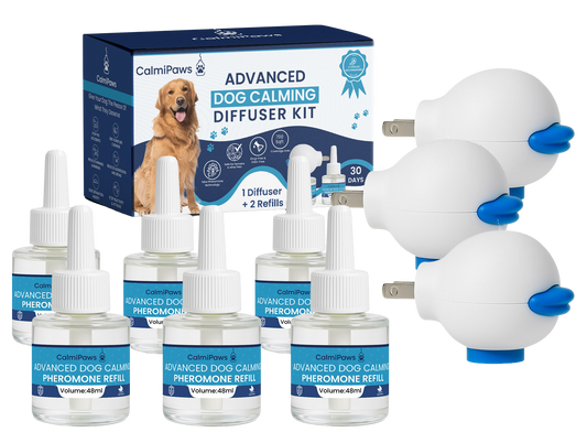 CalmiPaws® Calming Diffuser for Dogs — 3 Diffusers + 6 Refills