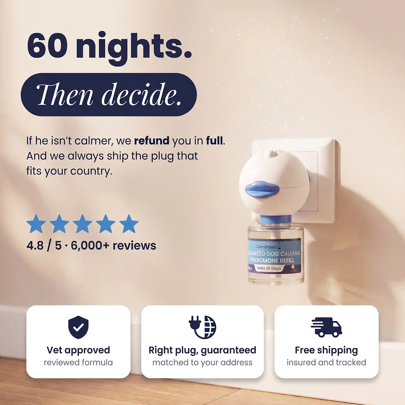 CalmiPaws® Calming Diffuser for Dogs